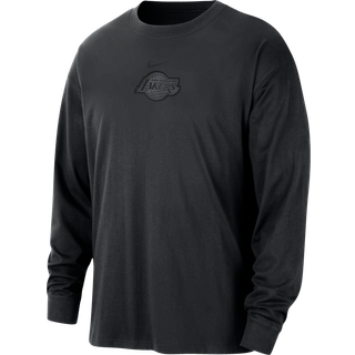 Langærmet Los Angeles Lakers Courtside Premium Essential Nike NBA-T-Shirt til mænd - sort - M