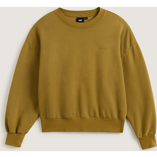 Vans - Retro Crew Sweatshirt, Woman, Gold, Size: XS - Gold - XS