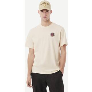 Lacoste Crew Neck T Shirt Cream