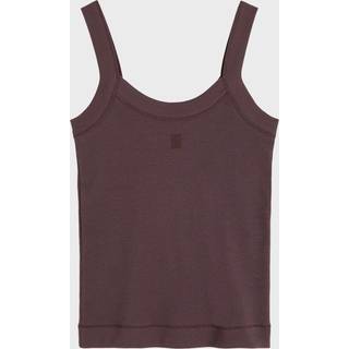 Frillio top - Coffee Brown - L