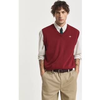 GANT Herre Klassisk vest af bomuld (L) PLUMPED Rød