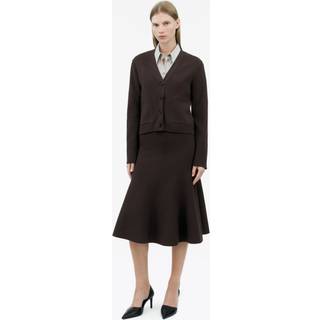 Shannon Cardigan Med V-Hals - Dark Plum - L