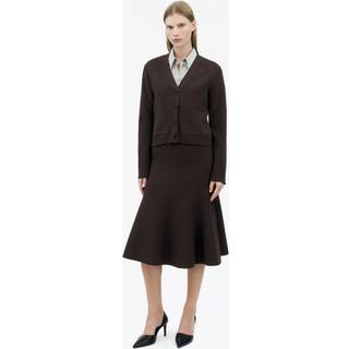 Shannon Cardigan Med V-Hals - Dark Plum - L