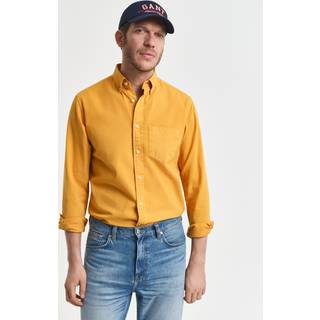 GANT Herre Regular fit twillskjorte (XXXL) Gul LICHEN