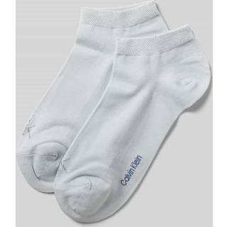 Calvin Klein 2-pak Shiny Logo Sneaker Socks - Lightblue - Str 39/42