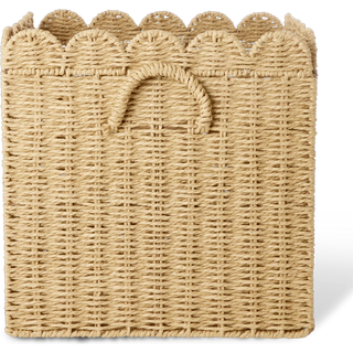 RICE Large Sammenklappelig Kurv Af Papirreb Nature One Size    One Size  Unisex