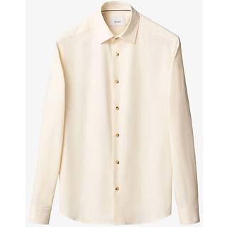 Eton Casual Fit Corduroy Shirt Off White