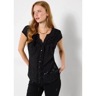 Joe Browns Joe Browns Black Sequin And Corsage Detail Blouse