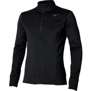 Mizuno Active Warmalite Half Zip Running Shirt Men - Black, Size M - black