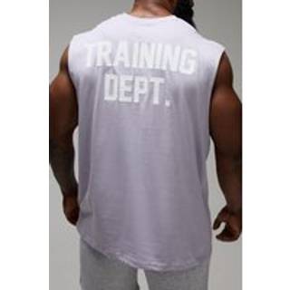 Mens Lilac Training Dept Oversized Washed T-shirt