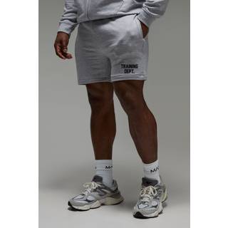 Mens Grey Marl Training Dept Regular Fit 5inch Shorts