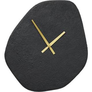 Vienna Vægur - Vægur, Organisk Form, Cement, Sort, Lydløs 38X45 Cm