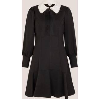 Monsoon Monsoon Black Priya Ponte Collar Mini Dress - EU 48 (UK 20)