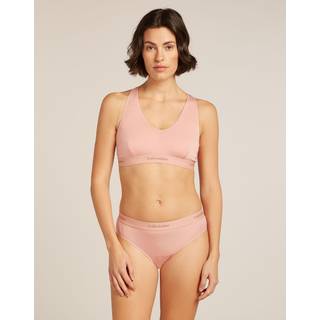 Icebreaker Women's 125 Cool-Lite Sprite Racerback Bra Sports-bh Damer størrelse L farve pink