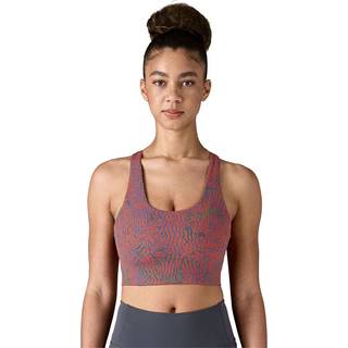 Patagonia Women's Maipo Mid Impact Bra Sports-bh Damer størrelse XS farve brun/lilla