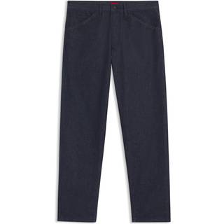 Relaxed fit jeans i mørkeblå, japansk denim
