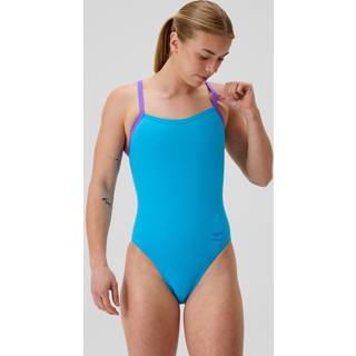 Women's Club Training Solid Flyback 2.0 Swimsuit Blue
