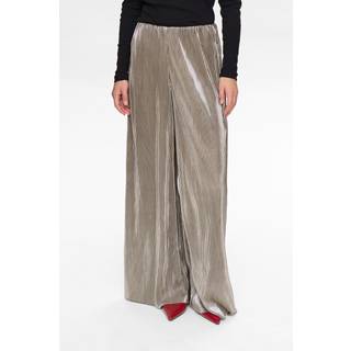 NÜMPH - Nujiva Pants - Champagne - S - Brun - Pants