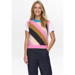 NÜMPH - Nusuri Multi Stripe Vest - Obsidian - XS - Knit