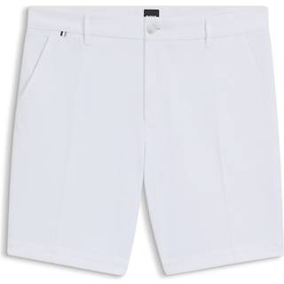 Shorts med slim fit i tekstureret bomuld med stræk