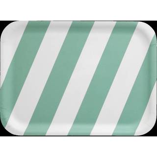 Muurla Checks & Stripes bakke 20x27 cm Mint