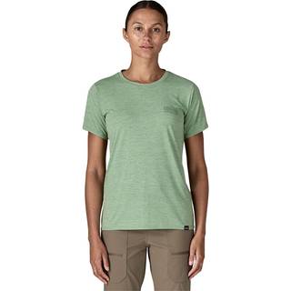 Patagonia Women's Cap Cool Daily Graphic Shirt Funktionsshirt Damer størrelse M farve grøn/turkis