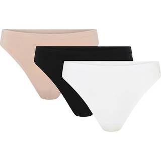 Urban Quest Bamboo String Brief 3-Pack Str. S Hvid/Sort/Pink - Komfortabelt undertøj til aktive kvinder