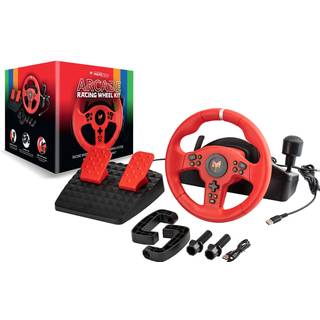Maxx Tech - Arcade Racing Wheel Kit - Klar til levering - Prismatch - Rød
