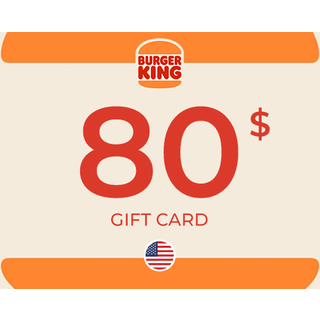 Burger King Gift Card 80 USD Key - UNITED STATES