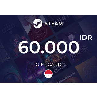 Steam Wallet Gift Card 60.000 IDR Key - INDONESIA