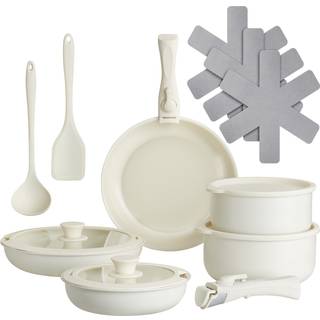 Grydesæt Genua 16-dele,egnet til induktion - hvid