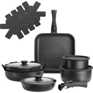 Grydesæt Parma 17-dele, egnet til induktion - sort
