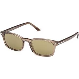 TOM FORD Mand FT1300 MILES-02 45N Solbriller Acetat Brun Grøn Firkantet Normal