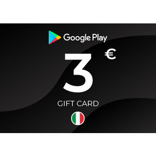 Google Play Gift Card 3 EUR Key - ITALY