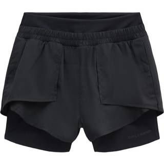Girlfriend Collective Fallon 2-i-1 Trail Shorts M - Sort til løb og udendørs aktiviteter