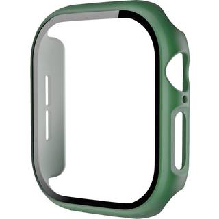 Apple Watch 11 / 10 (42mm) Hård Plast Cover m. Indbygget Skærmbeskyttelse - Grøn