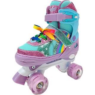 Skeight side-by-side rainbow rulleskøjter str. 27-30 (På lager i butik)