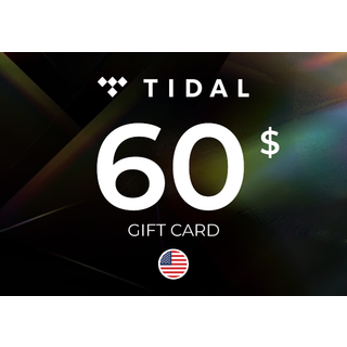 Tidal Gift Card 60 USD (US) Key - UNITED STATES