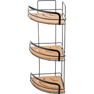 Estia badeværelseshylde 49x19,5x19,5cm sort og bambus