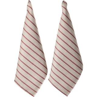 Axlings Linåker Viskestykke 50x70 Cm 2-pak t - Viskestykker Hør Rød - 2023-15