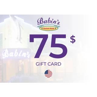 Babin's Seafood House Gift Card 75 USD Key - UNITED STATES