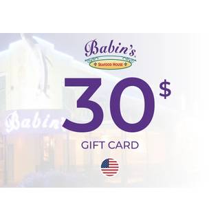 Babin's Seafood House Gift Card 30 USD Key - UNITED STATES