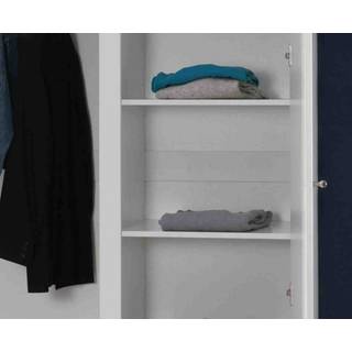 Hylde til garderobeskab Lara – hvid ekstrahylde