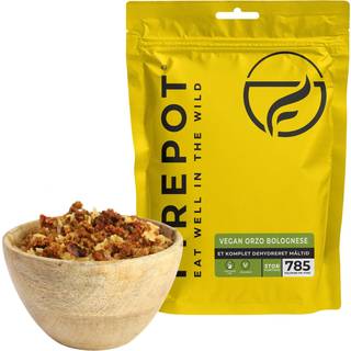Firepot Vegansk Orzo Bolognese, frysetørret mad, XL