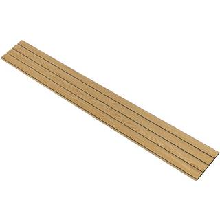 I-Wood Basic 4-lamel akustikpanel, klar olieret, brun filt og sort kerne, egefiner, 17 x 300 x 2400 mm