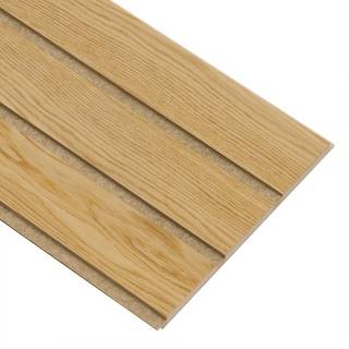 I-Wood Basic 3-lamel akustikpanel, klar olieret, brun filt og lys kerne, egefiner, 16 x 300 x 2780 mm