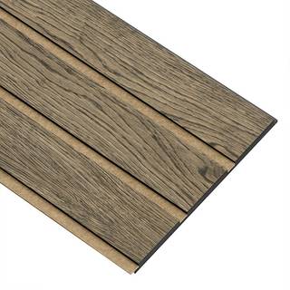 I-Wood Basic 3-lamel akustikpanel, sort olieret, brun filt og sort kerne, egefiner, 17 x 300 x 2400 mm