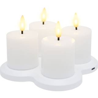 LED Varmelys genopladelige 4-pak
