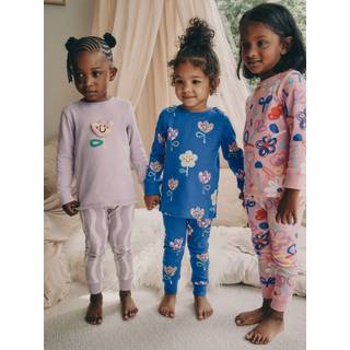 Next Pink / Lilac Floral Snuggle Pyjamas 3 pack (9mths-10yrs)