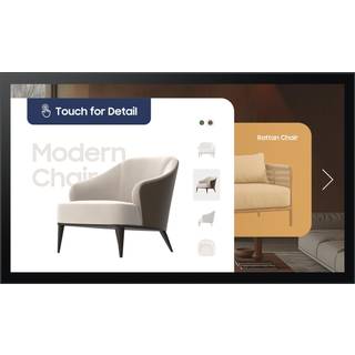 Samsung QM32C-T Digital fladpaneldisplay 81,3 cm (32") LCD Wi-Fi 400 cd/m² Fuld HD Sort Berøringsskærm Tizen 7.0 16/7